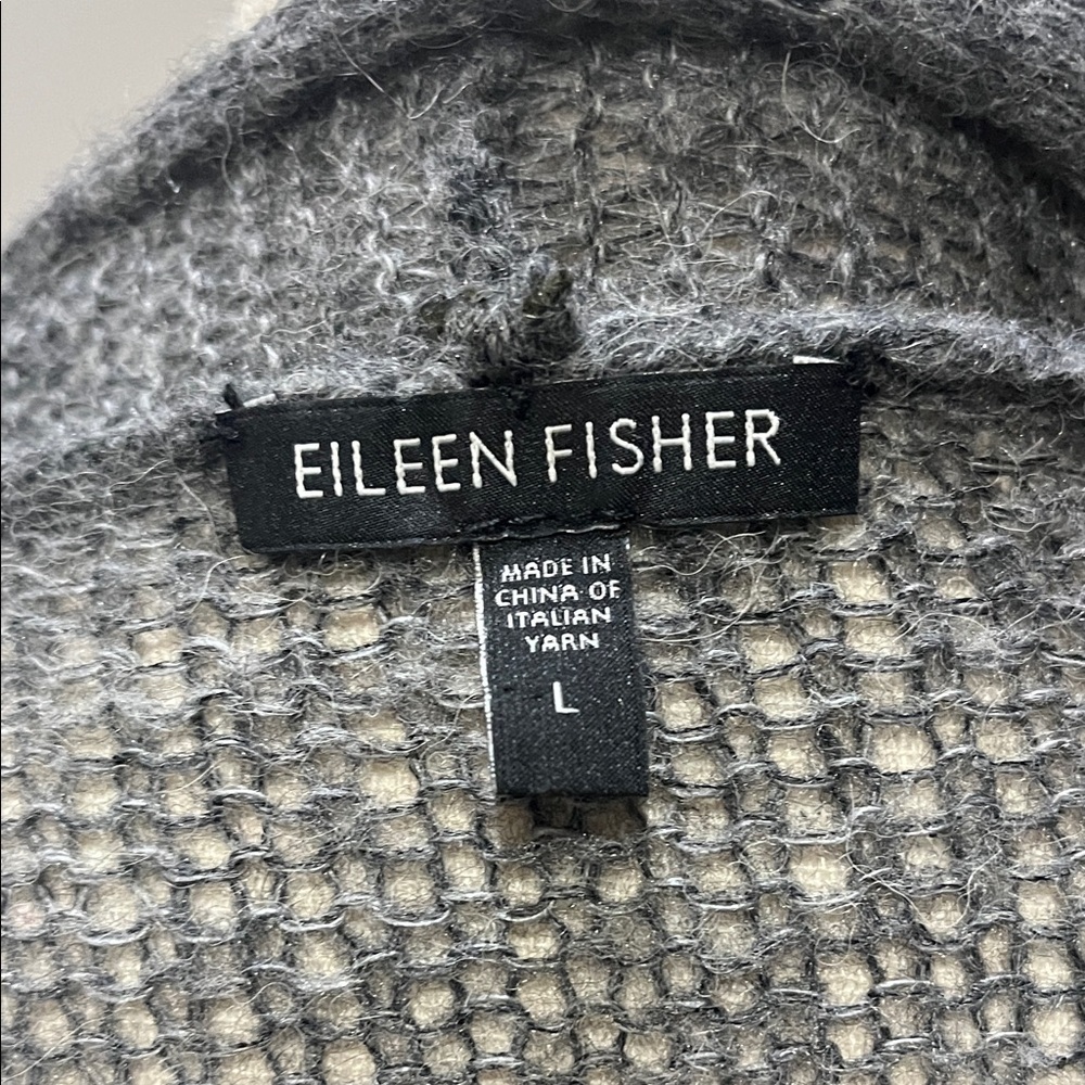 Eileen Fisher Charcoal Knit Duster